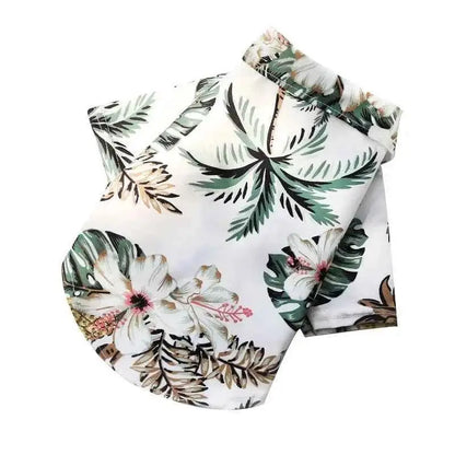 Camisa Havaiana para Cães Estilo e Conforto de Verão | Caprioli Shop Acessórios Pets White Coconut tree / P