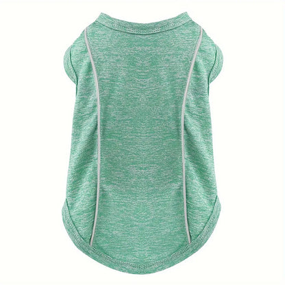 Camisetas de Proteção Solar para Cachorros Refletivas Secagem Rápida | Caprioli Inter Acessórios Pets Verde / XS