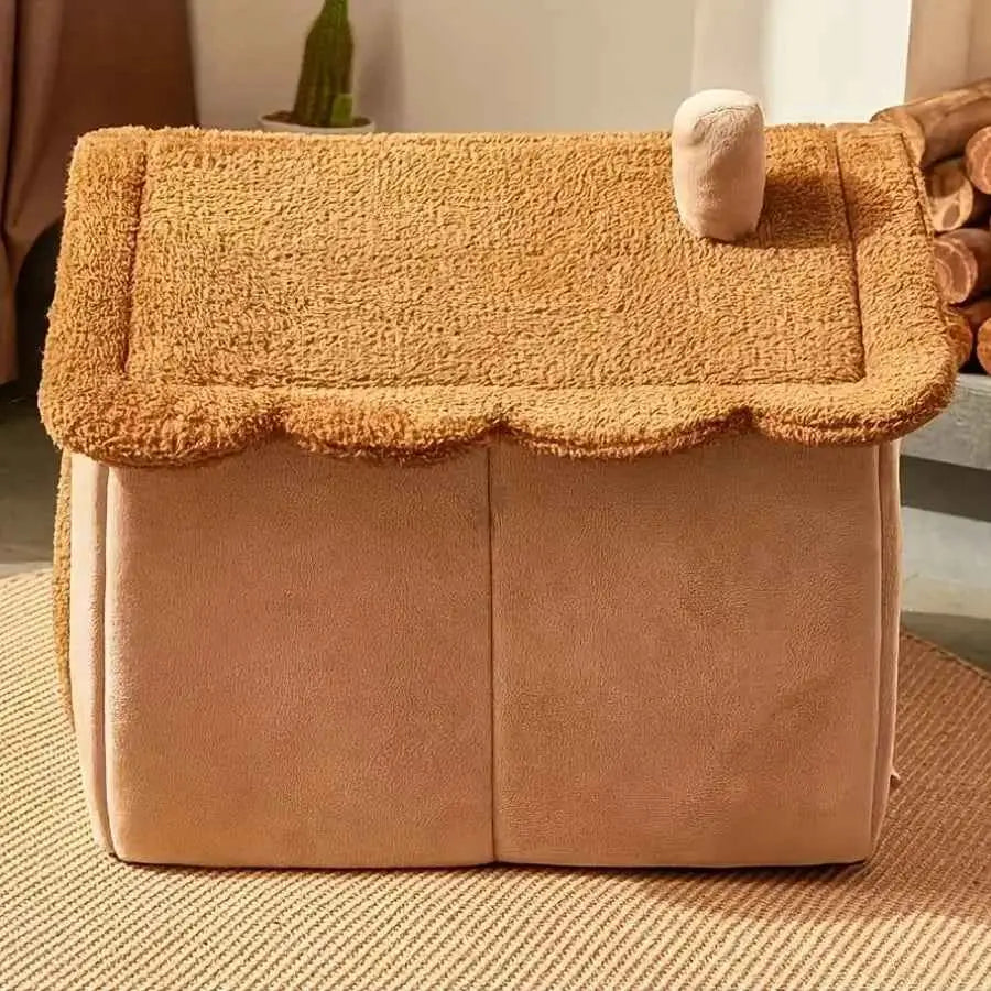 Casa Dobrável com Chaminé para Gato Conforto Portátil e Aconchegante | Caprioli Inter gatos