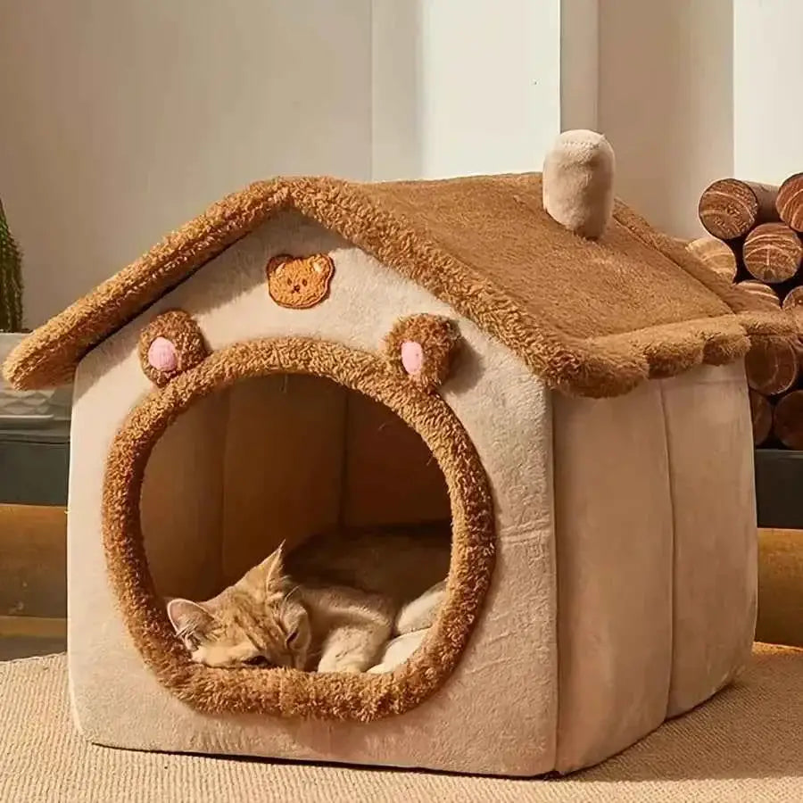 Casa Dobrável com Chaminé para Gato Conforto Portátil e Aconchegante | Caprioli Inter gatos