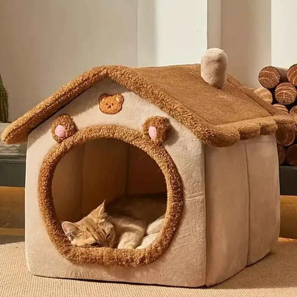 Casa Dobrável com Chaminé para Gato Conforto Portátil e Aconchegante | Caprioli Inter gatos