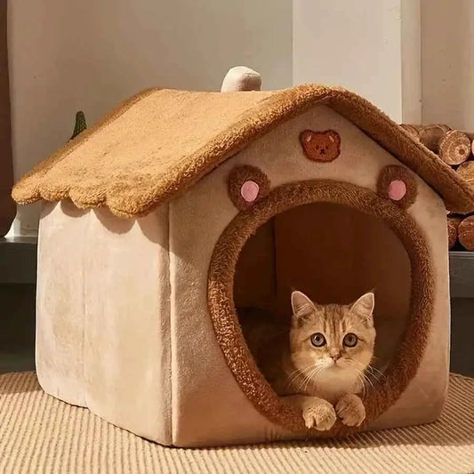 Casa Dobrável com Chaminé para Gato Conforto Portátil e Aconchegante | Caprioli Inter gatos