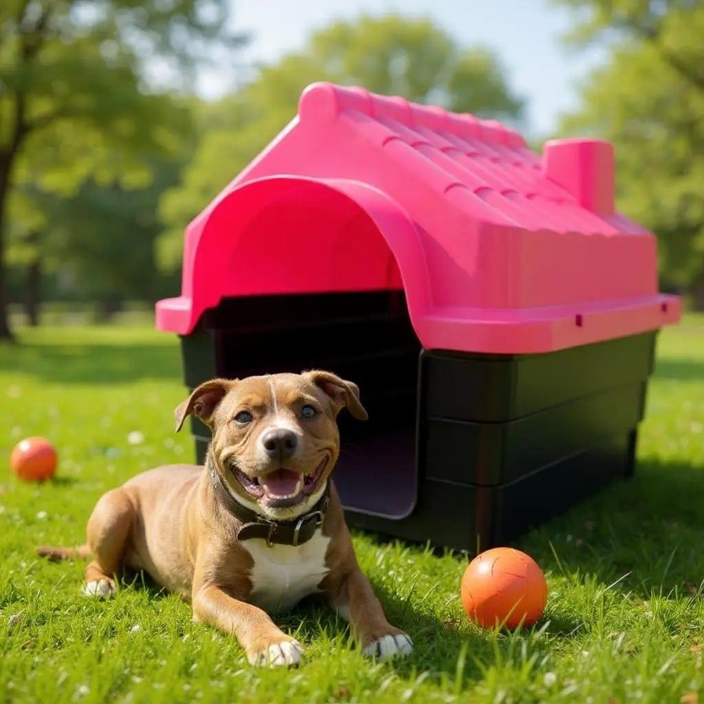 Casinha Plástica Injetada N7 para Cães de Porte Médio a Grande – Caprili Shop Caminhas e Casinhas