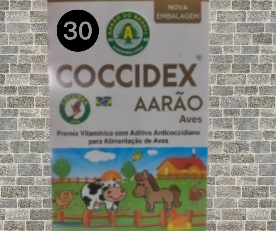 Coccidex Aves - Prevenção da Coccidiose - Aditivo Anticoccidiano | Caprili Shop - medicamento para passaro - 30 Cápsulas
