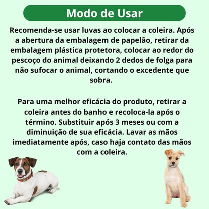 Coleira Antipulgas Ajustável para Cães Proteção Premium | Caprioli Shop antipulgas cachorro 1 Unidade