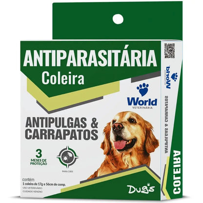 Coleira Antipulgas Ajustável para Cães Proteção Premium | Caprioli Shop antipulgas cachorro 1 Unidade