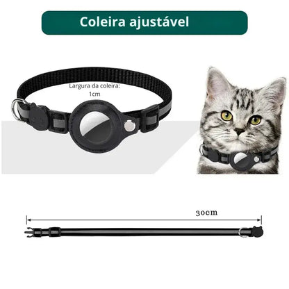 Coleira para Gatos AirTag - Reflexiva Segura Ajustável | Caprioli Shop - coleiras
