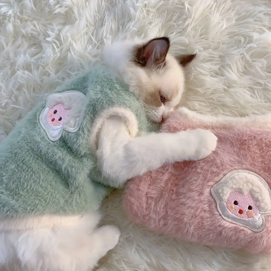 Colete Inverno Gato Premium Tecido Espesso Anti Queda Conforto Pet | Caprioli Inter roupa para gato