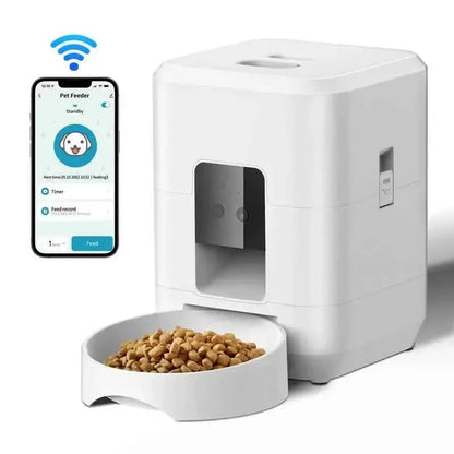Comedouro Automático Inteligente 2L Wi Fi para Cães e Gatos com Controle Smart Life – Caprili Inter comedouro bebedouro