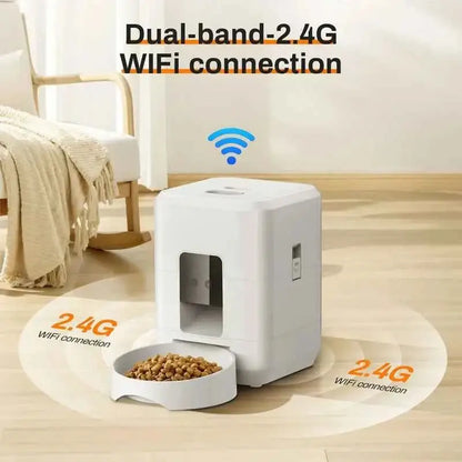 Comedouro Automático Inteligente 2L Wi Fi para Cães e Gatos com Controle Smart Life – Caprili Inter comedouro bebedouro
