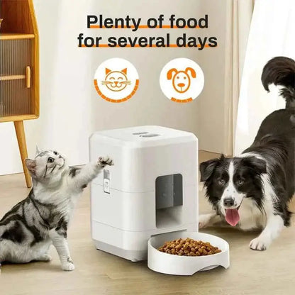 Comedouro Automático Inteligente 2L Wi Fi para Cães e Gatos com Controle Smart Life – Caprili Inter comedouro bebedouro
