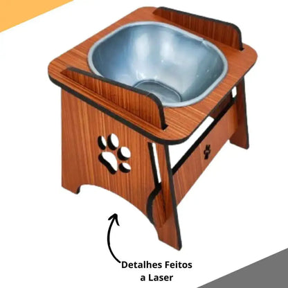Comedouro Elevado Ergonômico para Pets - Conforto e Estilo | Caprioli Shop - COMEDOURO E BEBEDOURO
