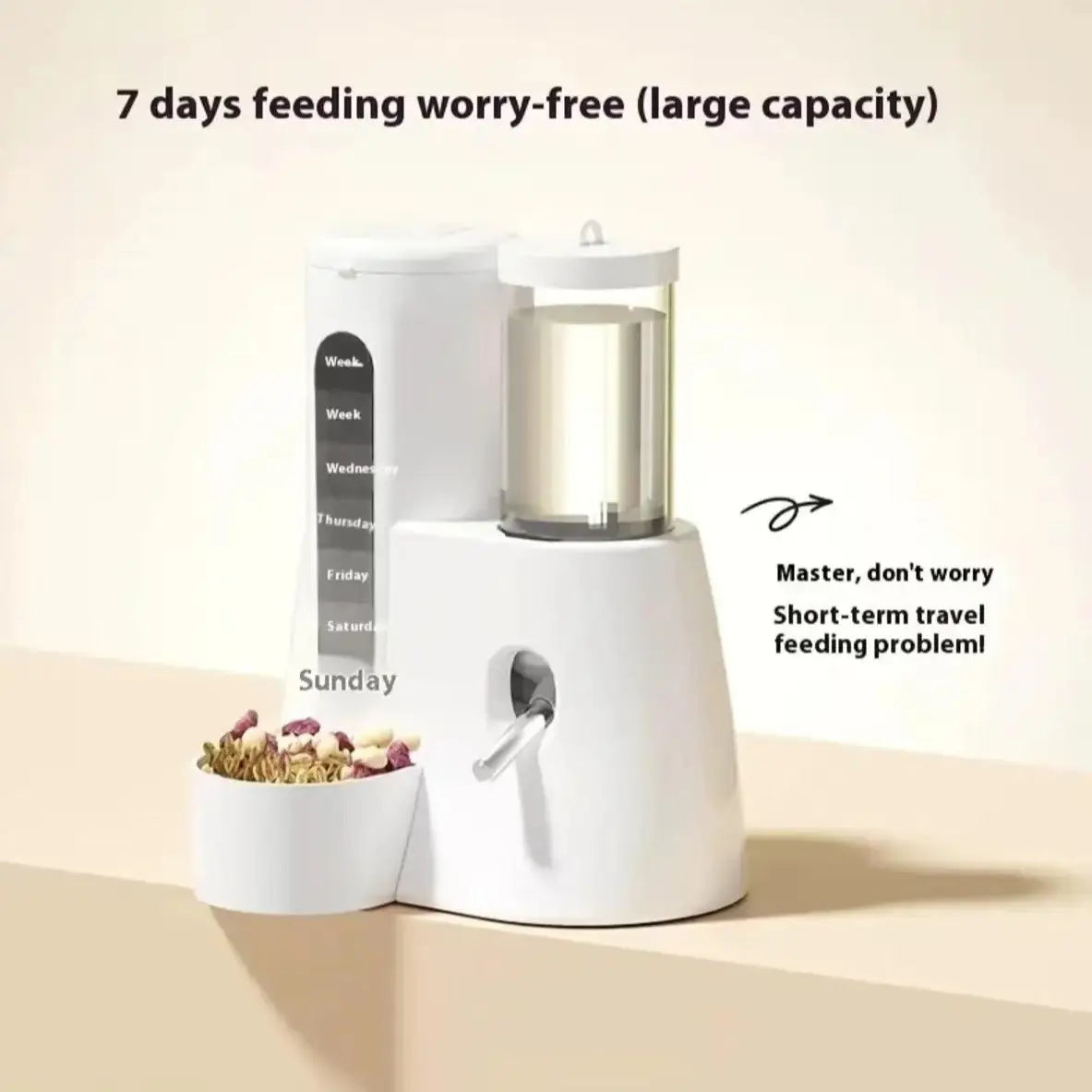 Comedouro integrado para hamsters - Design em PVC | Caprili Inter - roedores