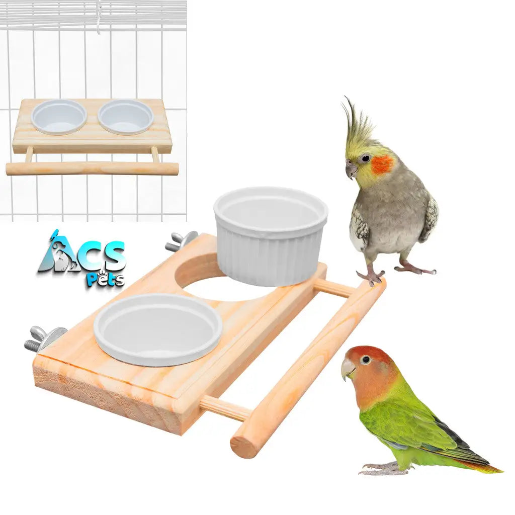 Comedouro Luxo para Calopsita Periquito e Agapornis | Caprili Shop - comedouro bebedouro passaros