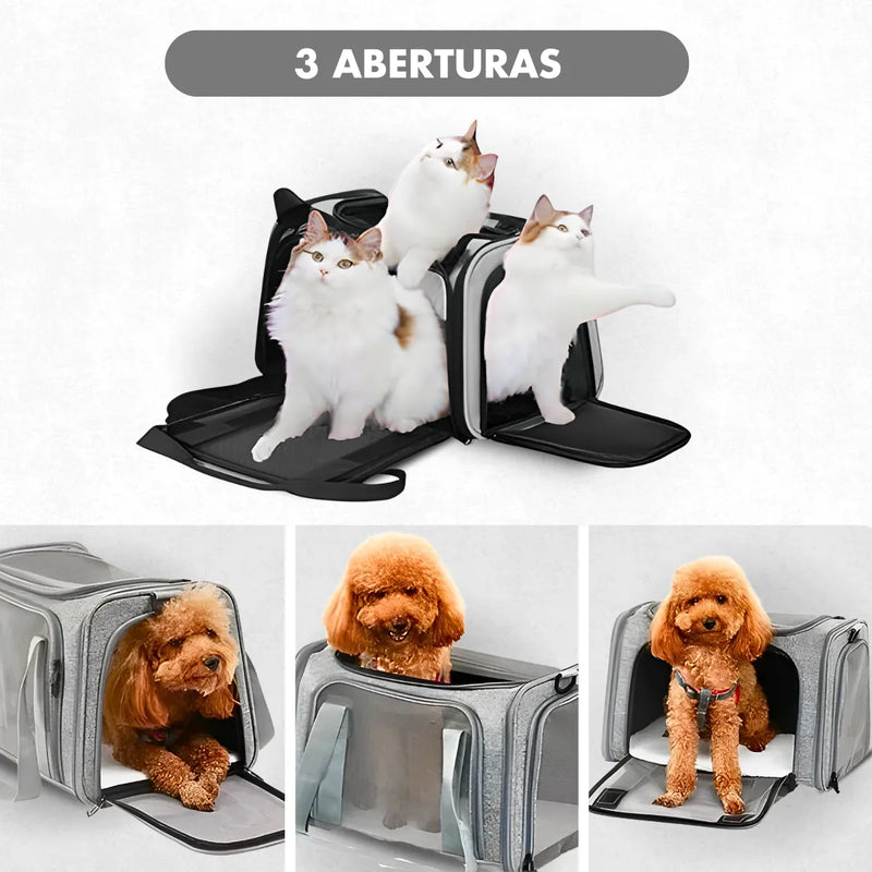 Bolsa De Viagem Para Transporte Pet - Cinza