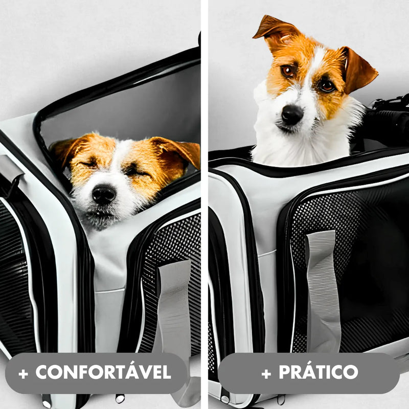 Bolsa De Viagem Para Transporte Pet - Cinza