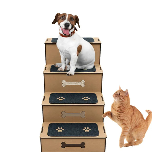 Escadinha Pet 4 Degraus Antiderrapante Estilo e Segurança | Caprioli Shop escada para cachorro
