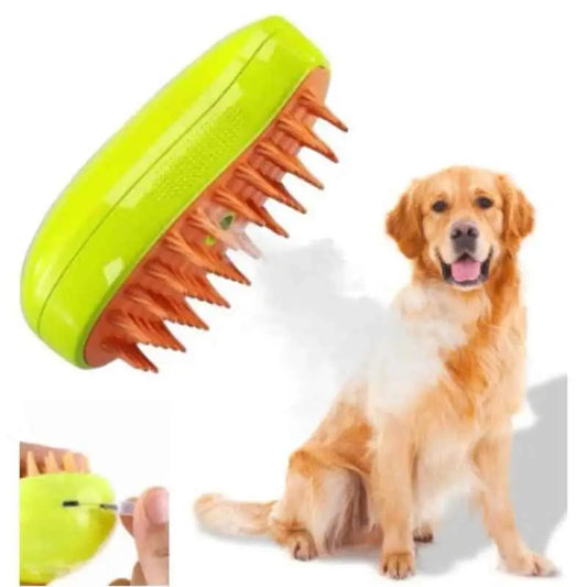 Escova Elétrica a Vapor 3 em 1 para Pets Cuidados Sofisticados | Caprioli Shop Rasqueadeira cachorro
