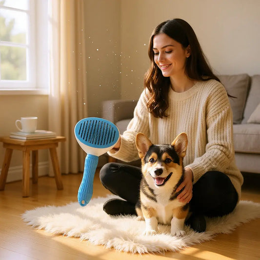 Escova Removedora de Pelos para Pets Conforto e Praticidade | Caprioli Shop Rasqueadeira cachorro