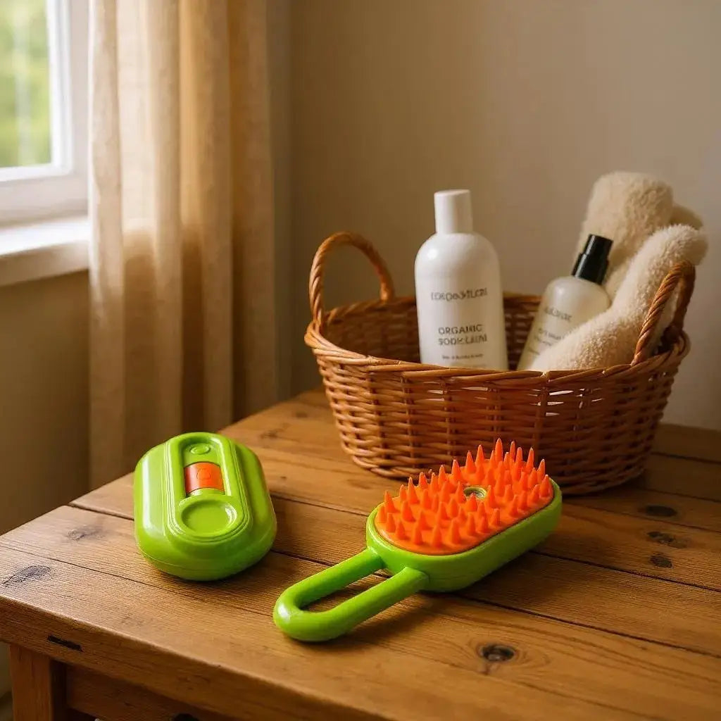 Escova A Vapor 3 em 1 para Gato Limpeza Sofisticada | Caprioli Shop higiene e limpeza gatos