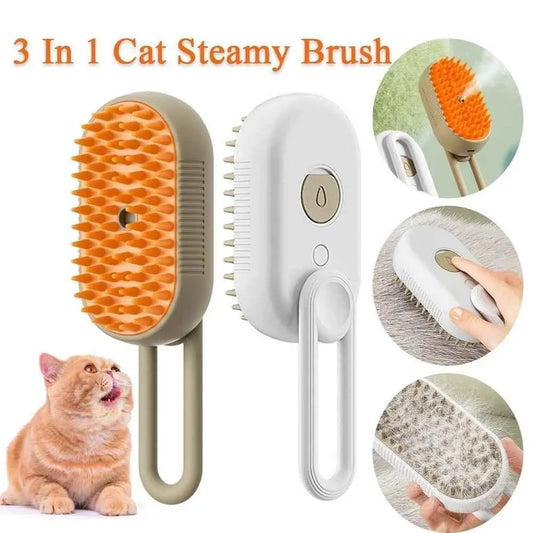 Escova A Vapor 3 em 1 para Pets Conforto e Estilo | Caprioli Shop Rasqueadeira cachorro