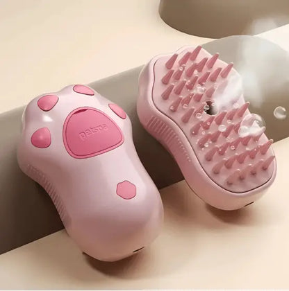 Escova a Vapor 3x1 para Pets Conforto e Estilo | Caprioli Shop Rasqueadeira cachorro Rosa