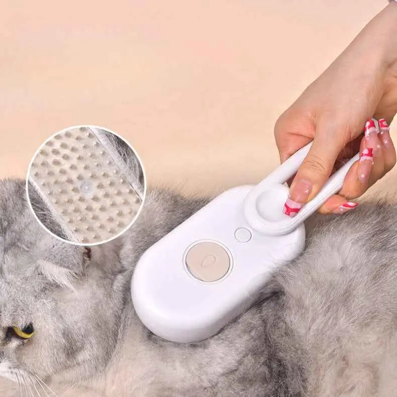 Escova a Vapor Para Gatos – Remoção de Pelos e Massagem Suave – Caprioli Shop - gatos