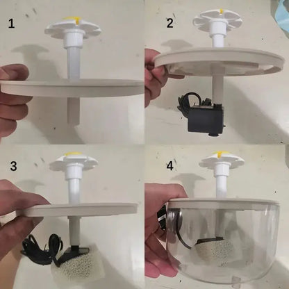 Fonte de Água Elétrica para Gatos Estimula Hidratação Silenciosa + Filtro | Caprioli Inter Bebedouro