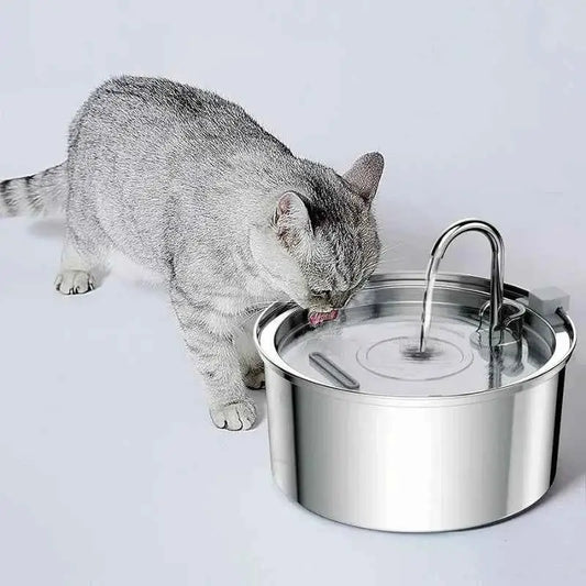 Fonte de Água Inteligente em Aço Inox para Gatos | Caprioli Inter Bebedouro