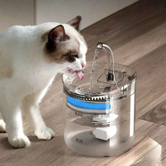Fonte Bebedouro Moderno Elétrico 2.5L para Gatos e Cães | Caprioli Inter Transparente