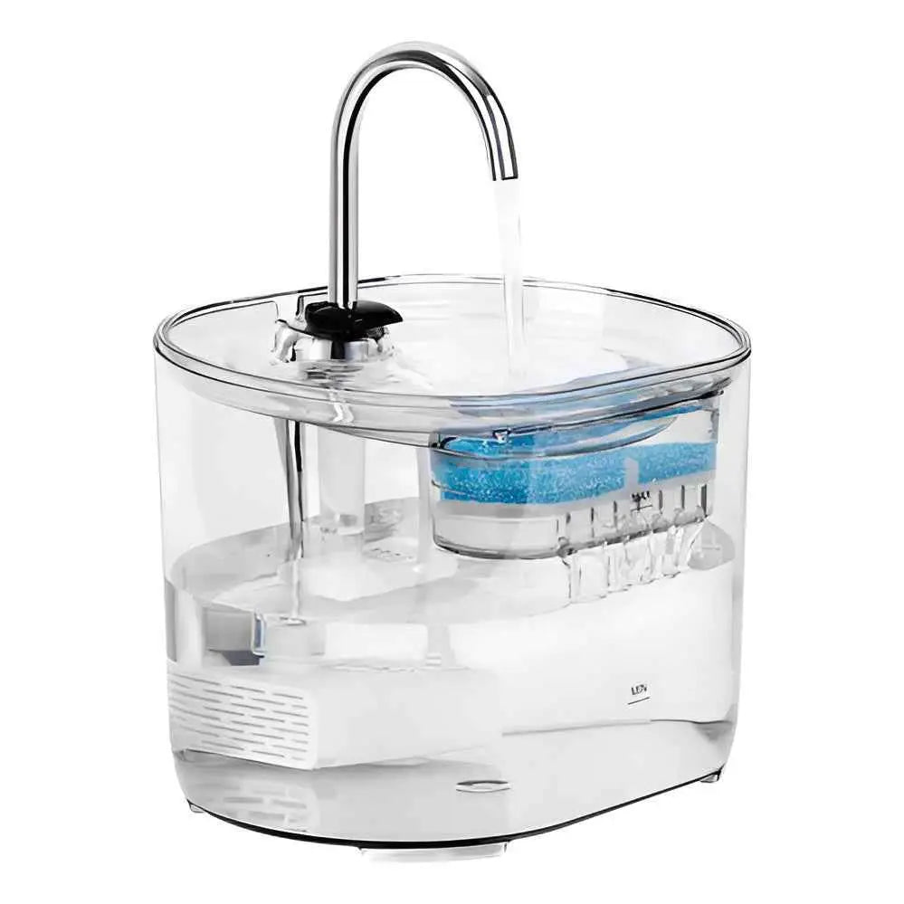 Fonte Bebedouro Moderno Elétrico 2.5L para Gatos e Cães | Caprioli Inter Transparente