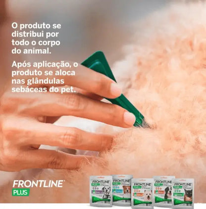 Frontline Plus Antipulgas e Carrapatos 20 40kg Proteção Premium | Caprioli Shop antipulgas para cachorro