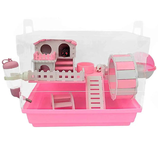 Gaiola Casinha Acrílico Premium 33x25x28cm Moderna Completa Hamster | Caprioli Shop