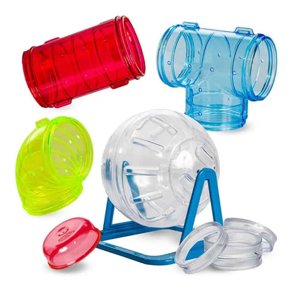 Gaiola Hamster Luxo 3 Andares Tubos Labirinto Casa Grande Fácil Limpeza | Caprioli Shop - Gaiola para hamster