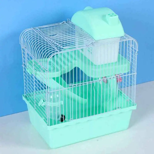Gaiola Tubo Super Luxo Hamster 2 Andares Moderna + Brinde Bebedouro | Caprioli Shop