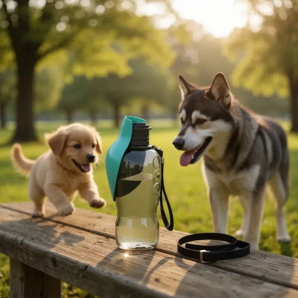 Garrafa de Água Portátil para Cães 800ml | Caprioli Inter bebedouro cachorro