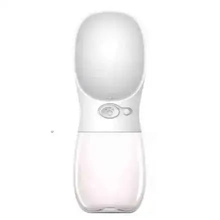Garrafa Portátil Automática para Pets 300ml | Caprioli Shop - Branco - comedouro e bebedouro