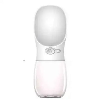 Garrafa Portátil Automática para Pets 300ml | Caprioli Shop - Branco - comedouro e bebedouro