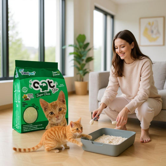 Areia Higiênica Biodegradável Super Clean 4 Kg | Caprioli