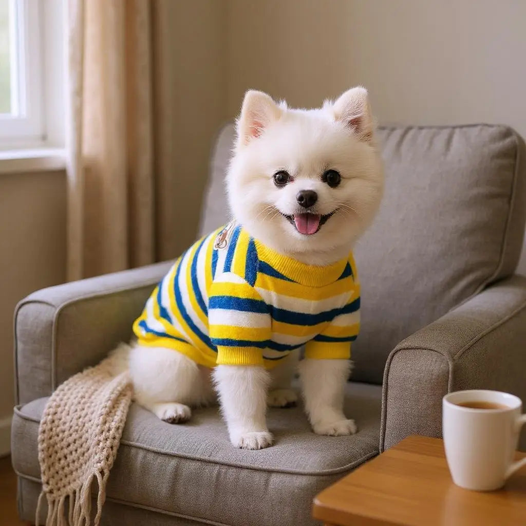 Warm Plush Dog Jacket - Rainbow Style | Caprioli Shop