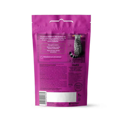 Kit 12 Petiscos Whiskas Temptations Antibola de Pelo 40g Sabor Irresistível | Caprioli Inter petisco para gatos