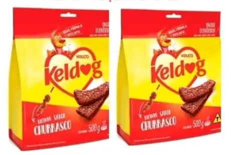 kit com 2 Bifinho Keldog Churrasco 500g | Caprioli Inter petisco para cachorro