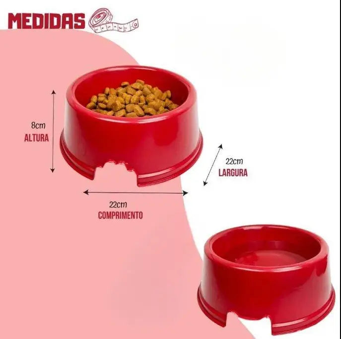 Kit 2 Comedouros Grandes 1L Gatos com Concha Dosadora | Caprioli Shop comedouro para gatos