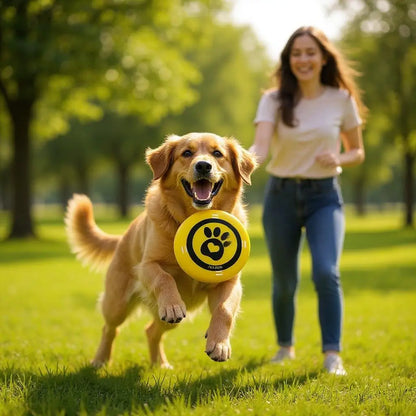 Kit 2 Frisbees Amarelos para Cachorros - Diversão e Exercício | Caprioli Shop - brinquedo para cães