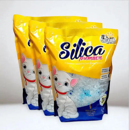 Kit com 3 Areias Sílica para Gato – Super Absorção e Controle de Odores – Caprioli Shop - areia para gato