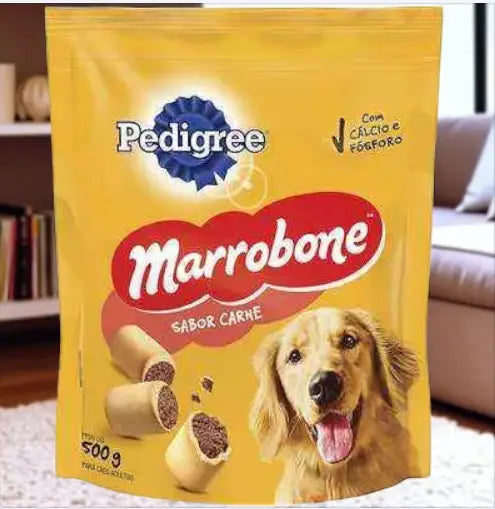 Kit 4 unidades Petisco Biscoito Pedigree Marrobone 500g Sabor e Saúde | Caprioli SHOP petisco para cachorro