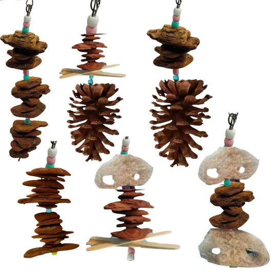 Kit 6 Brinquedos para Calopsita Agapórnis Periquito - Anti Stress + Bico Saudável | Caprioli Shop - brinquedo