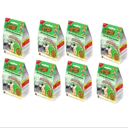 Kit 8 Biscoitos Roedores Biscottini 80g Sabor Variado + Nutrição | Caprioli Shop - Petiscos para Roedores