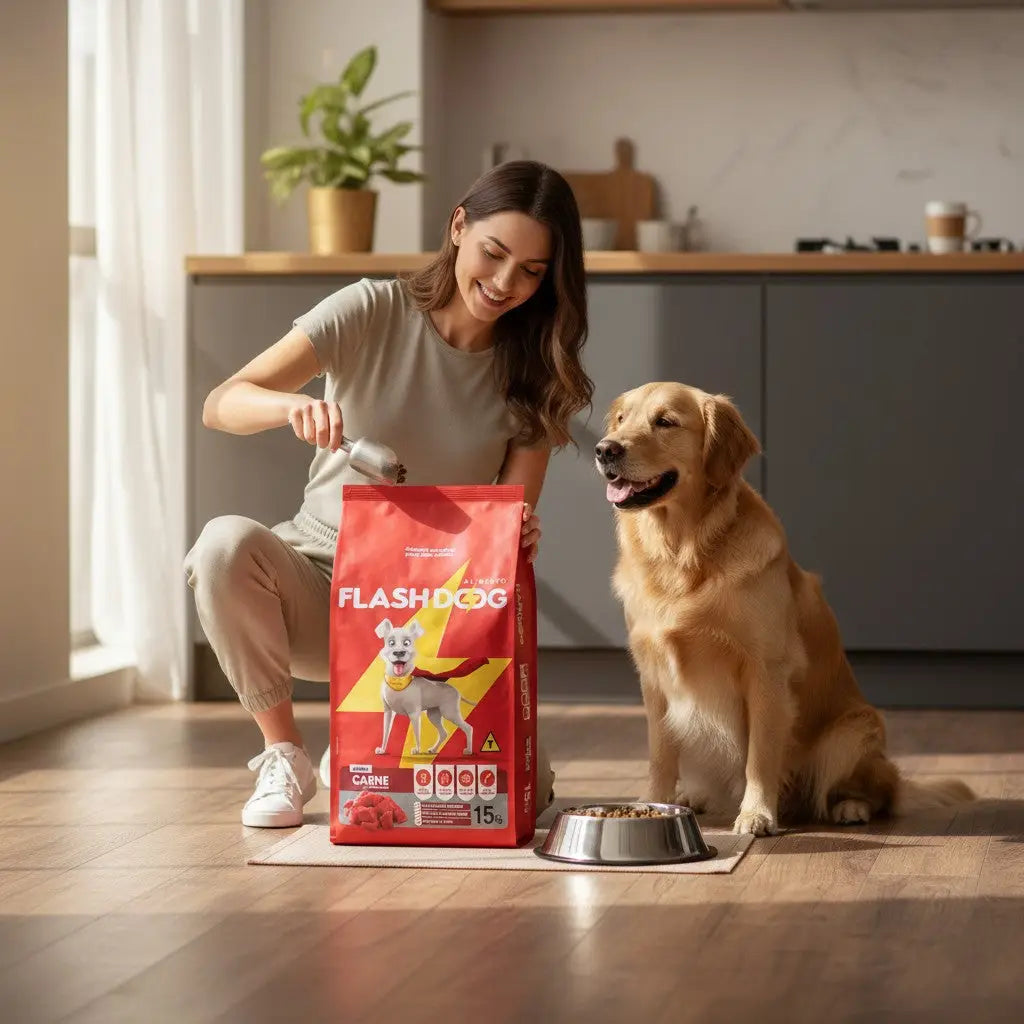 Ração para Cães Adultos FlashDog 15 Kg - Nutrição Balanceada | Caprili Shop