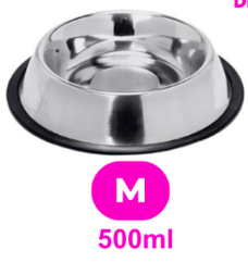 Comedouro Inox Antiderrapante para Pets - Elegância e Praticidade | Caprioli
